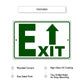 Up arrow exit aluminum metal sign