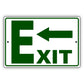 Left arrow exit aluminum metal sign