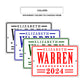 Elizabeth warren 2024 aluminum metal signs