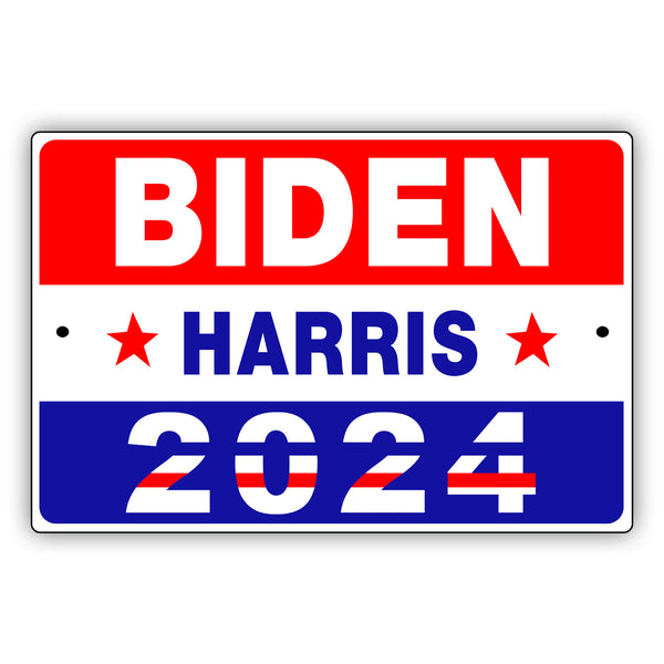 Biden Harris 2024 Aluminum Metal Sign - Sign Fever