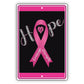 Hope courage strength aluminum metal sign