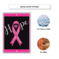 Hope courage strength aluminum metal sign