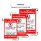 No Soliciting Do Not Disturb Aluminum Metal Sign