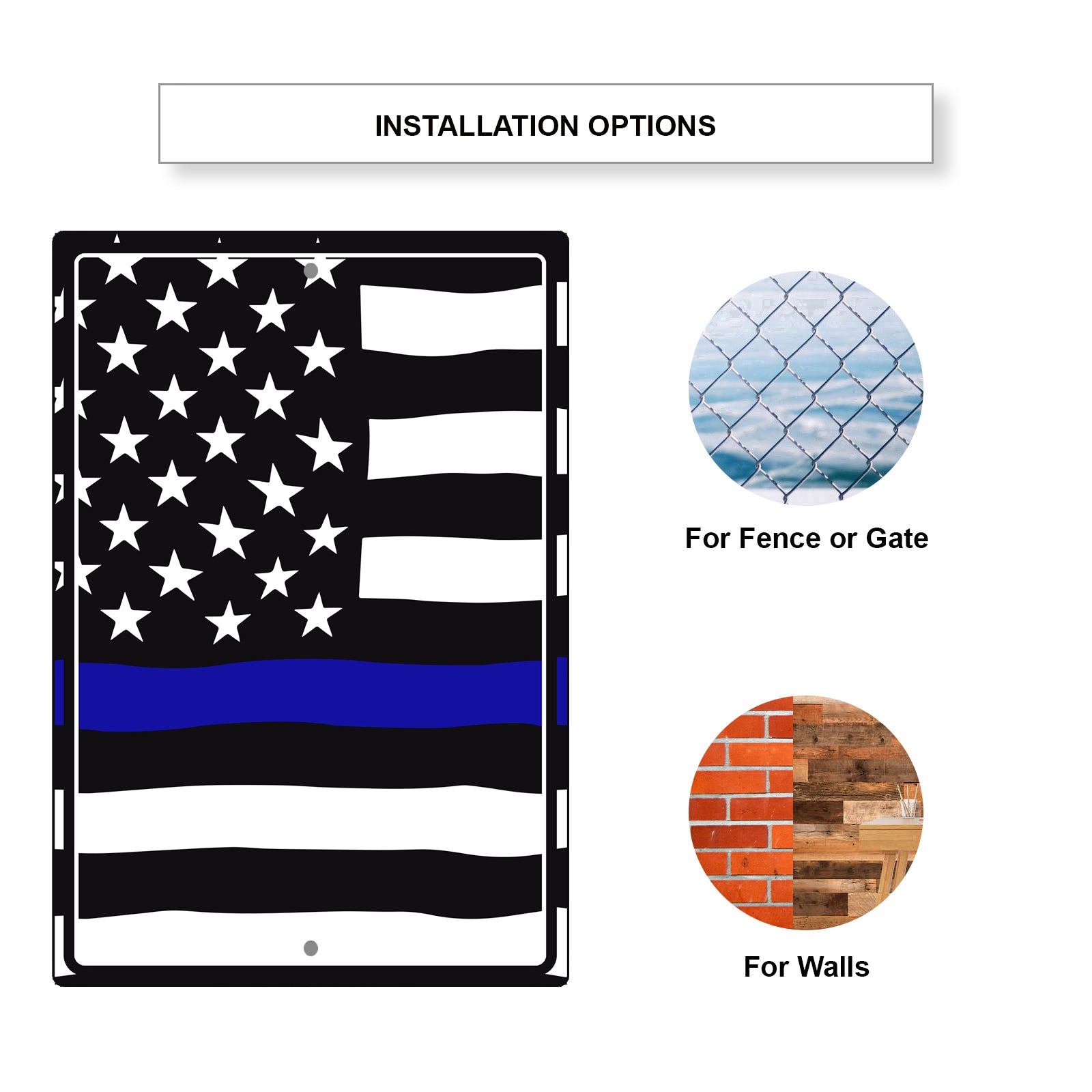 America-Police-Flag-Aluminum-Metal-Sign