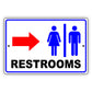 Restrooms-Right-Side-Aluminum-Metal-Sign