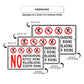 No Skateboarding Bicycle Riding Rollerblading Scooter Riding Aluminum Metal Sign