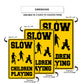 Slow Children Playing Aluminum Metal Sign