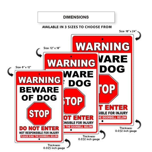 Please Ring The Doorbell Below Aluminum Metal Sign