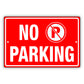 No parking aluminum metal sign