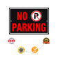 No parking aluminum metal sign