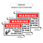 Warning nothing in this house is worth dying for aluminum metal sign
