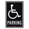 Parking aluminum metal sign