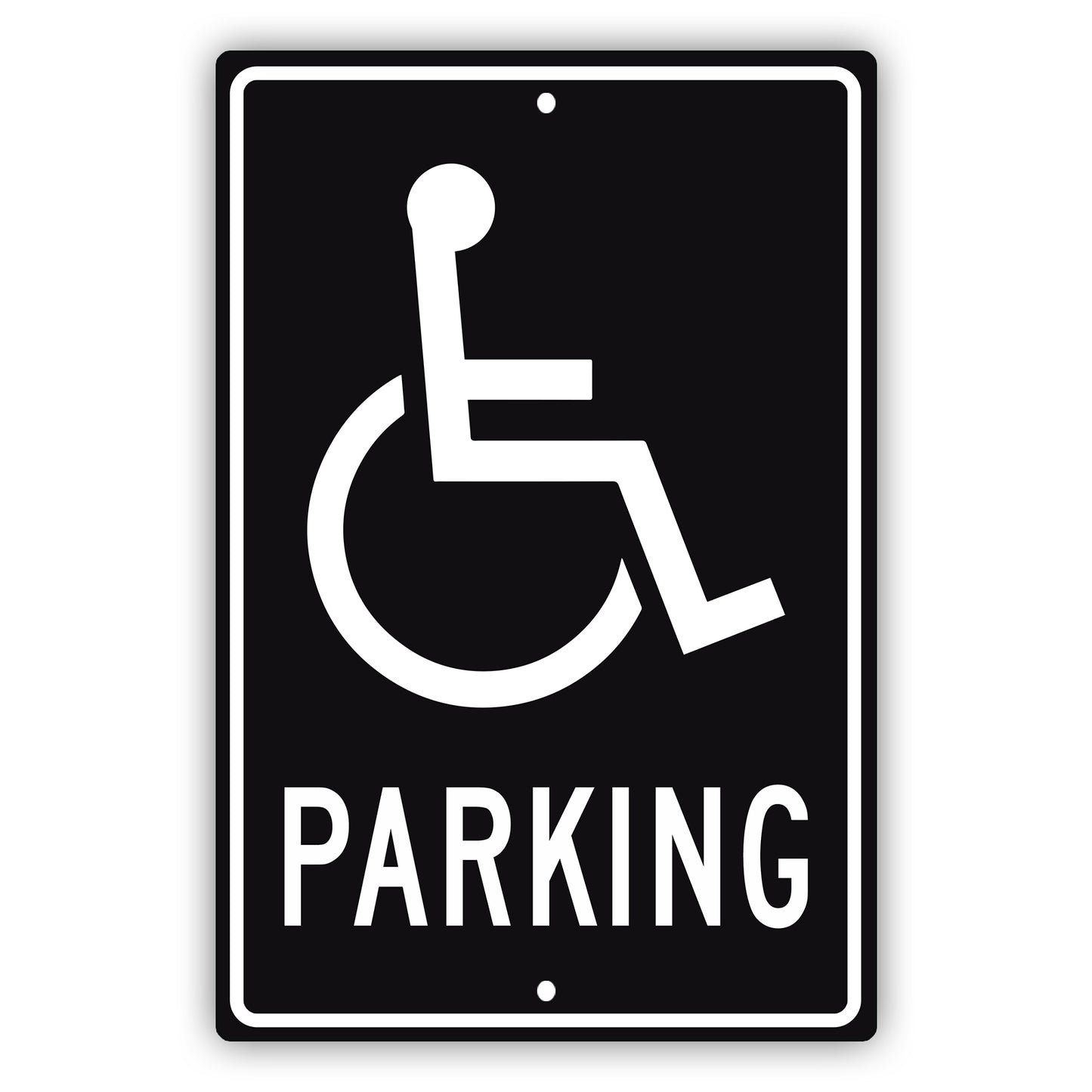 Parking aluminum metal sign