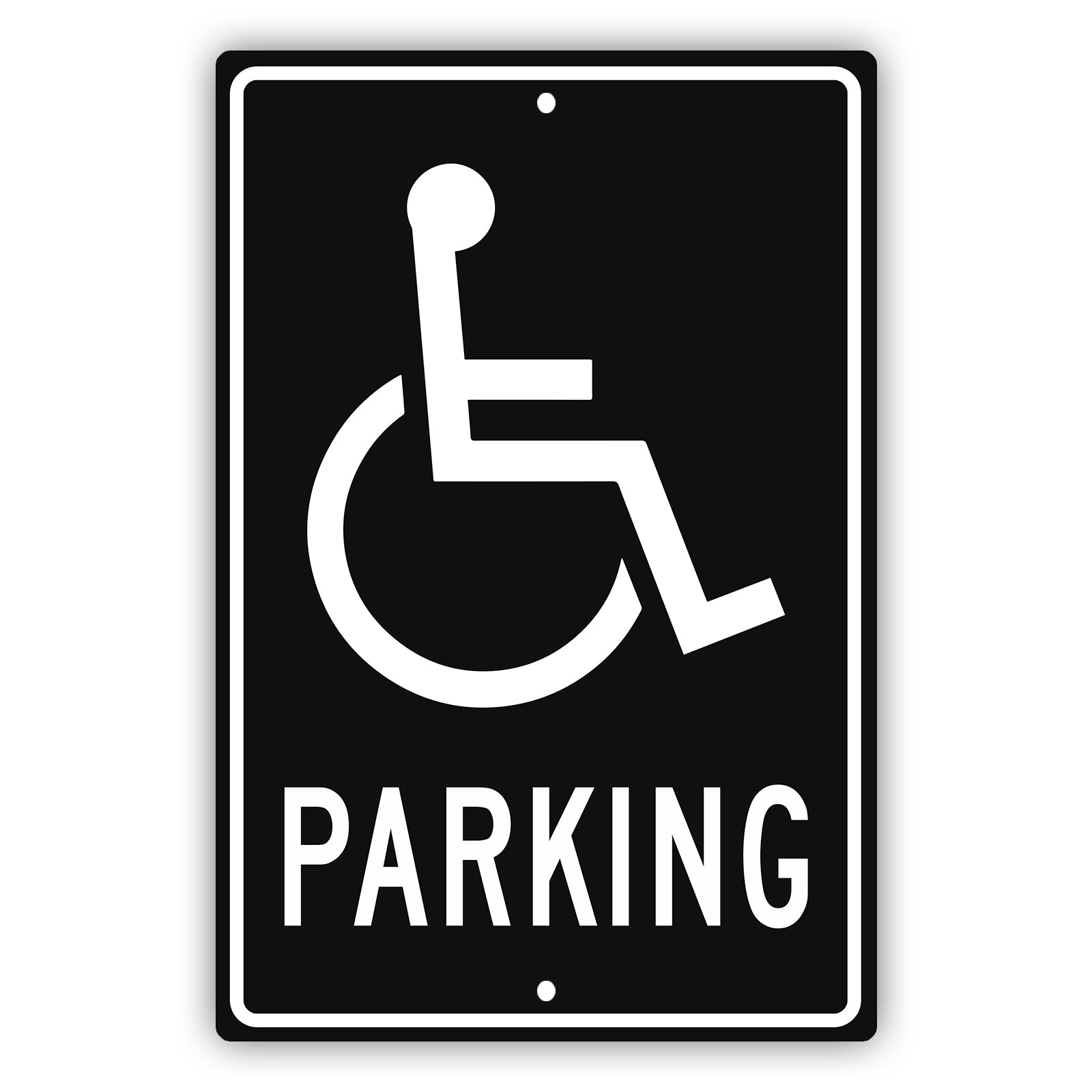 Parking aluminum metal sign
