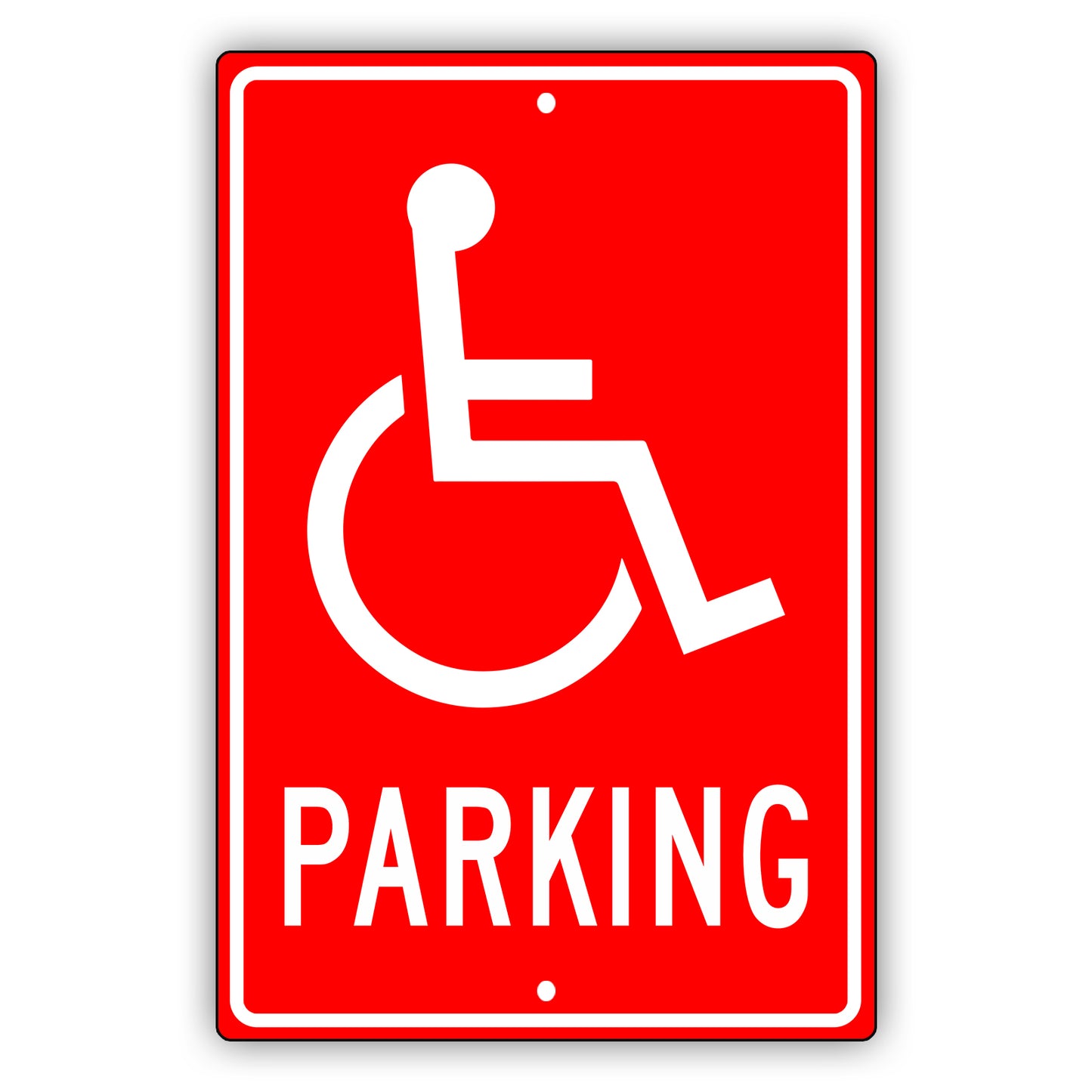 Parking aluminum metal sign