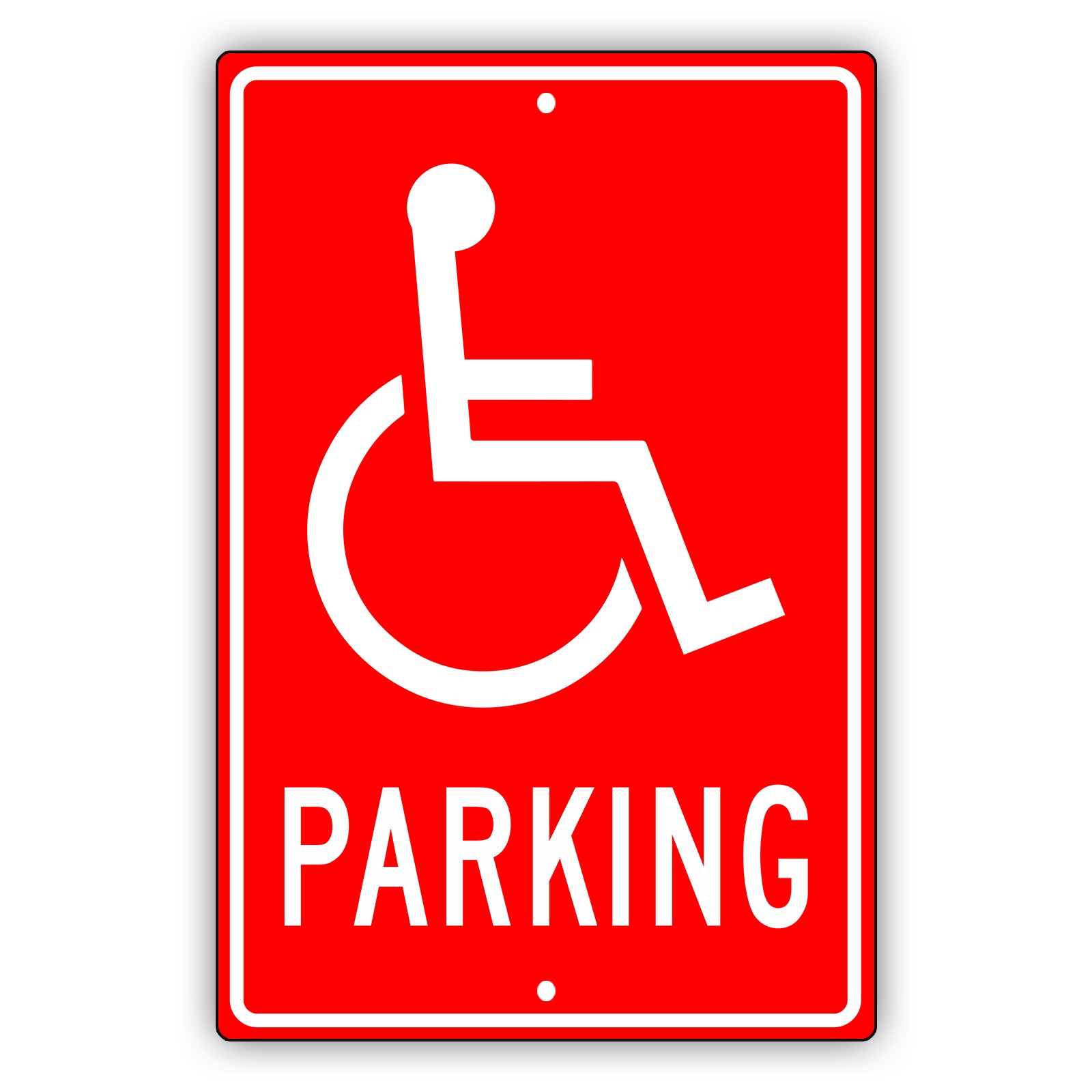 Parking aluminum metal sign