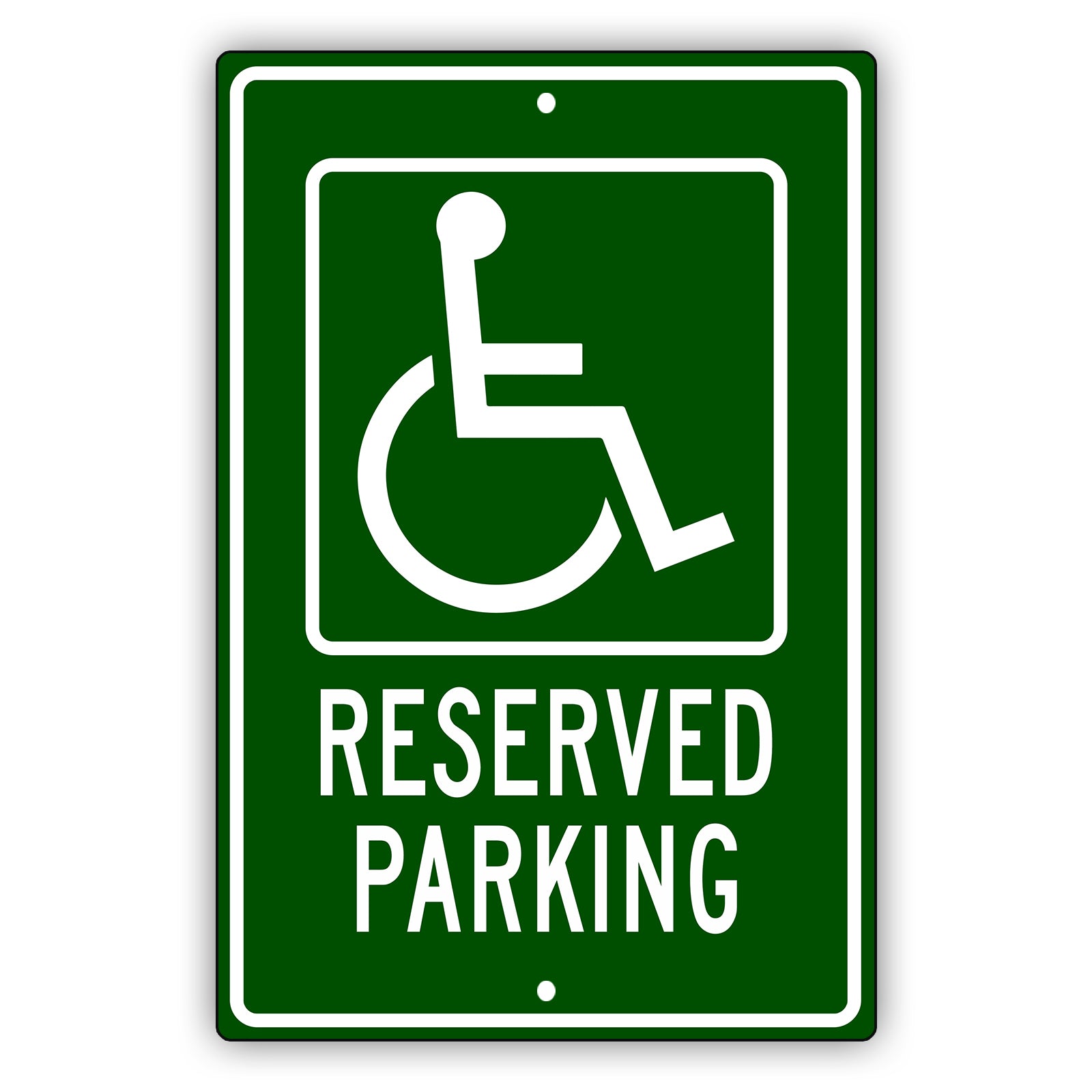 Reserved parking aluminum metal sign