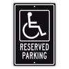Reserved parking aluminum metal sign