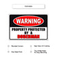 Warning property protected by a doberman aluminum metal sign