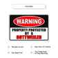 Warning property protected by a rottweiler aluminum metal sign