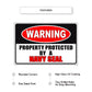 Warning property protected by a navy seal aluminum metal sign