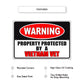 Warning property protected by a vietnam vet aluminum metal sign