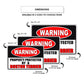 Warning property protected by a boston terrier aluminum metal sign