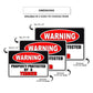 Warning property protected by a terrier aluminum metal sign