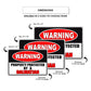 Warning property protected by a dalmatian aluminum metal sign