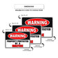 Warning property protected by a maltese aluminum metal sign