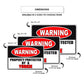 Warning property protected by a yorkie aluminum metal sign