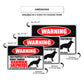 Warning this property is protected by highly trained german shepherds aluminum metal sign