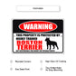 Warning this property is protected by highly trained boston terrier aluminum metal sign