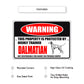 Warning this property is protected by highly trained aluminum metal sign