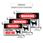 Warning this property is protected by highly trained husky dog aluminum metal sign