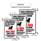 This property is protected by the good lord a bull dog and a gun aluminum metal sign