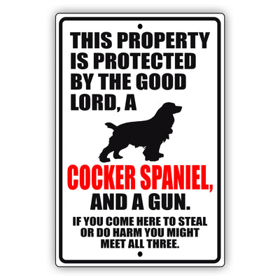 Cocker Spaniel Dog Breed Signs
