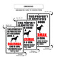 This property is protected by the good lord a doberman and a gun aluminum metal sign