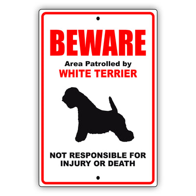 White Terrier Dog Breed Signs