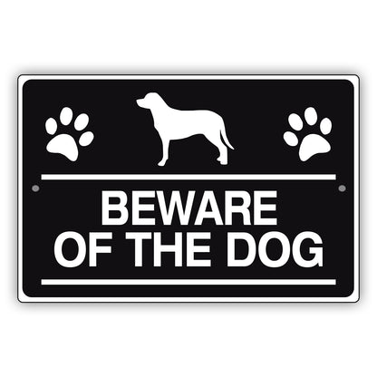 Beware-Of-The-Dog-Aluminum-Metal-Sign
