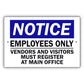 Notice-Employees-Only-Aluminum-Metal-Sign