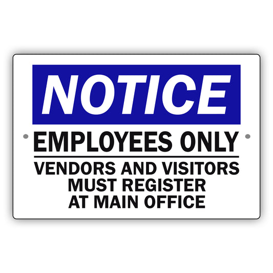 Notice-Employees-Only-Aluminum-Metal-Sign