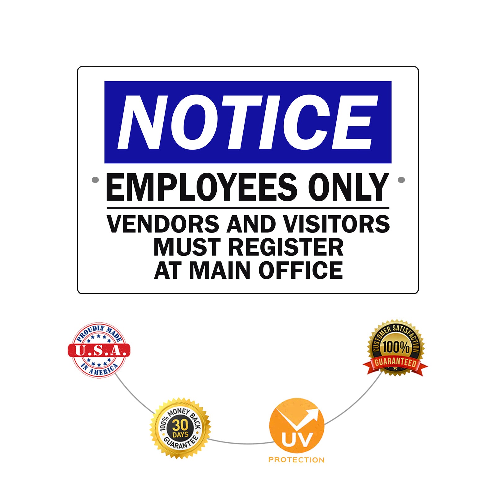 Notice-Employees-Only-Aluminum-Metal-Sign