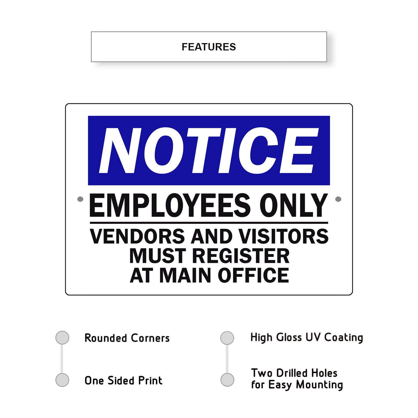 Notice-Employees-Only-Aluminum-Metal-Sign