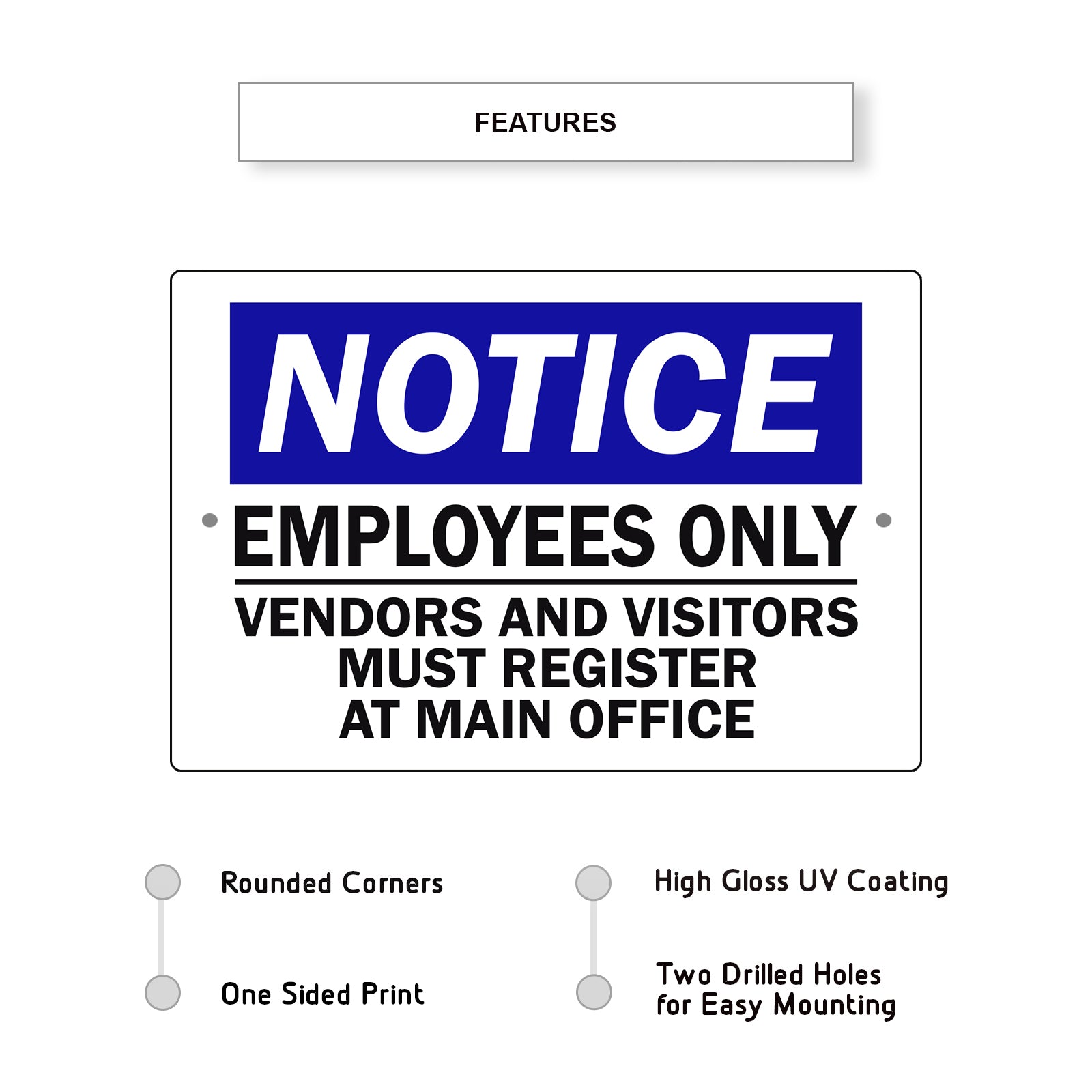 Notice-Employees-Only-Aluminum-Metal-Sign