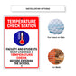 Temperature Check Station Aluminum Metal Sign