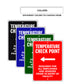 Temperature Check Point Left Arrow Aluminum Metal Sign