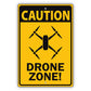 Caution Drone Zone Aluminum Metal Sign