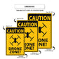 Caution Drone Zone Aluminum Metal Sign