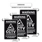 Warning CCTV In operation 24 HR Recording in Progress Aluminum Metal Sign
